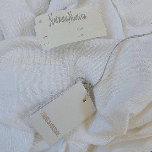 Zadig & Voltaire ‼️SALE‼️ - Metallic Skull T-Shirt - NWT - Picture 7 of 8